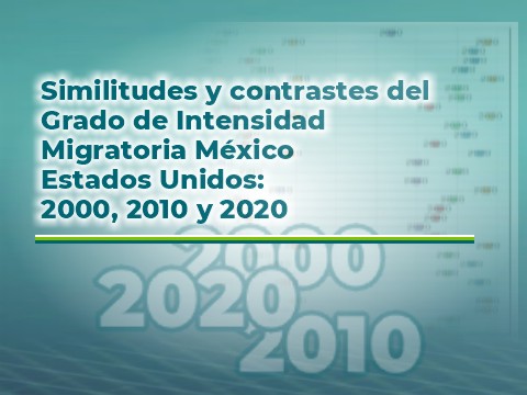 Similitudes y contrastes del Grado de Intensidad Migratoria Mxico Estados Unidos: 2000, 2010 y 2020
